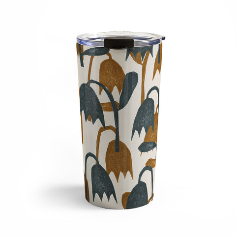 Alisa Galitsyna Linocut Tulip Pattern 1 Travel Mug