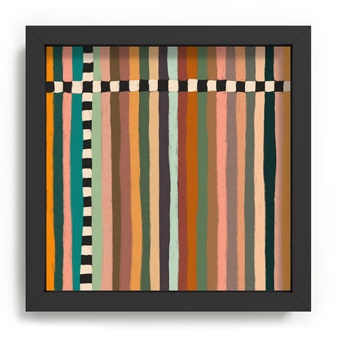 Alisa Galitsyna Mix of Stripes 9 Recessed Framing Square