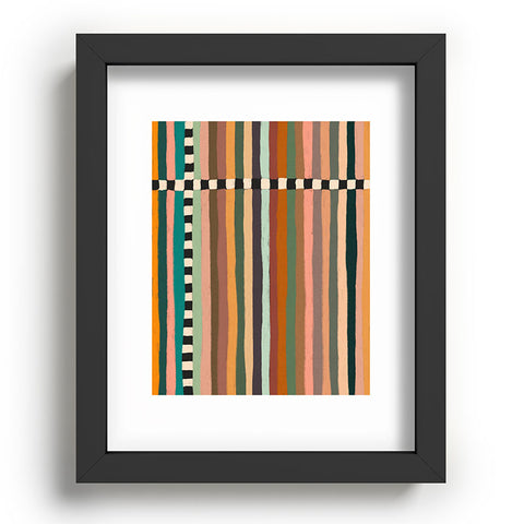 Alisa Galitsyna Mix of Stripes 9 Recessed Framing Rectangle