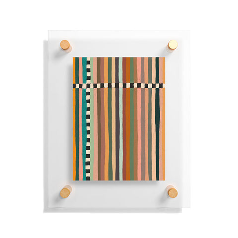 Alisa Galitsyna Mix of Stripes 9 Floating Acrylic Print