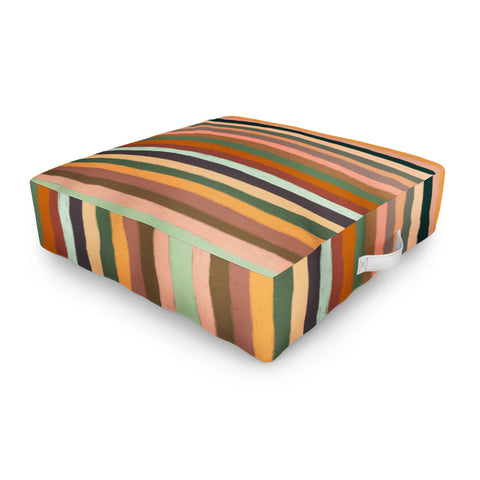 Alisa Galitsyna Mix of Stripes 9 Outdoor Floor Cushion