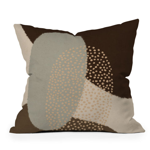 Alisa Galitsyna Modern Abstract Shapes 5 Outdoor Throw Pillow