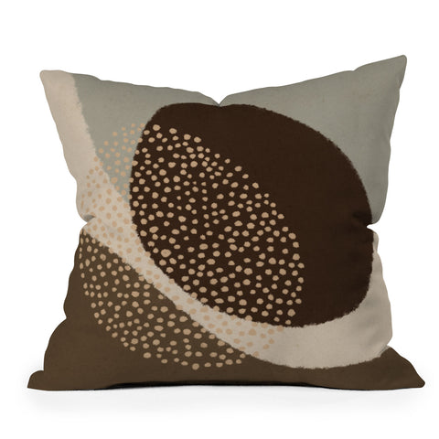 Alisa Galitsyna Modern Abstract Shapes 6 Outdoor Throw Pillow