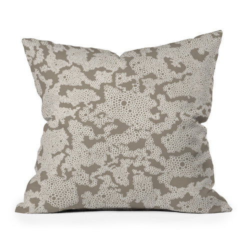 Alisa Galitsyna Organic Lace Outdoor Throw Pillow