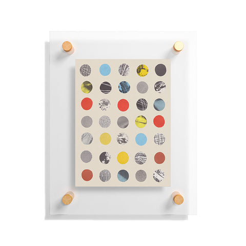 Alisa Galitsyna Paper Pattern Circles Floating Acrylic Print