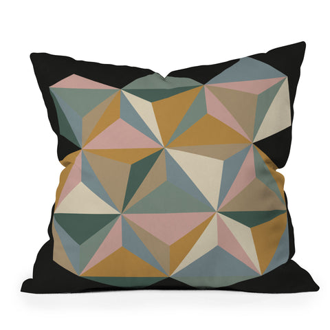 Alisa Galitsyna Pastel Triangles Outdoor Throw Pillow