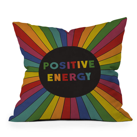 Alisa Galitsyna Positive Energy Outdoor Throw Pillow