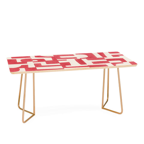 Alisa Galitsyna Red Puzzle Coffee Table