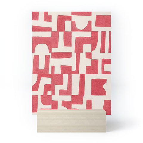 Alisa Galitsyna Red Puzzle Mini Art Print