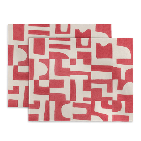 Alisa Galitsyna Red Puzzle Placemat