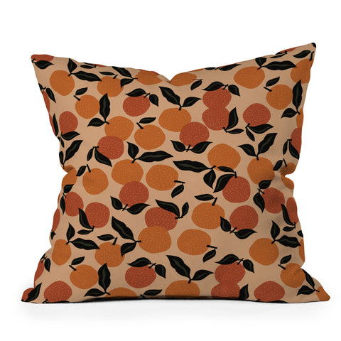 Alisa Galitsyna Seamless Citrus Pattern Outdoor Throw Pillow