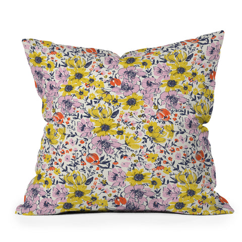 alison janssen Lovely and Wild Outdoor Throw Pillow