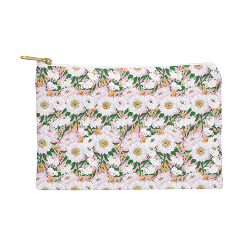 alison janssen Peonies on Pink I Pouch