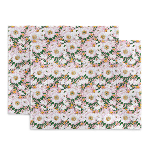alison janssen Peonies on Pink I Placemat
