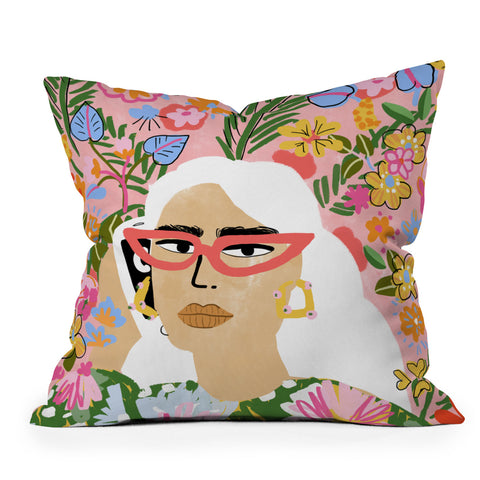Alja Horvat Fashion Is Calling Me Outdoor Throw Pillow