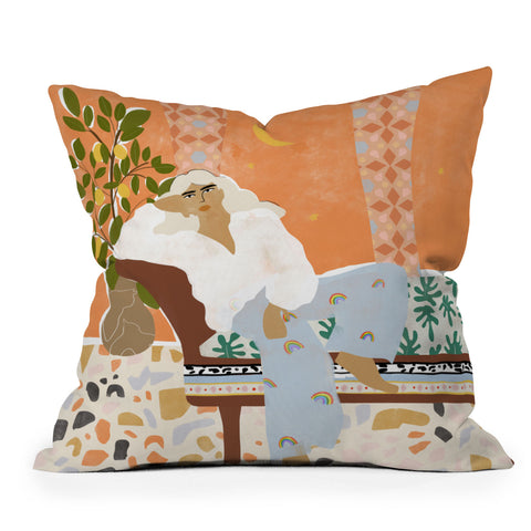 Alja Horvat There is always Sunshine after Outdoor Throw Pillow
