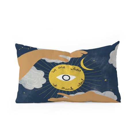 Alja Horvat We Are What We Think About Oblong Throw Pillow