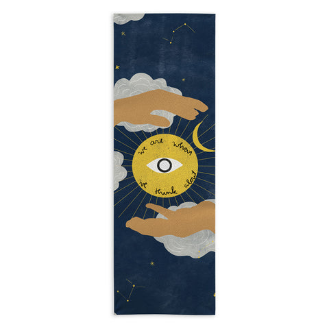 Alja Horvat We Are What We Think About Yoga Towel