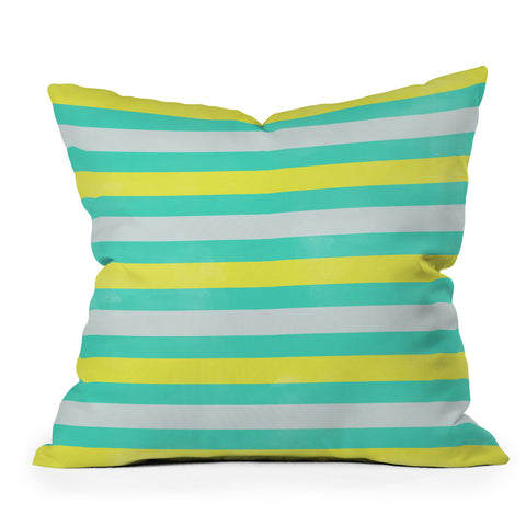 Allyson Johnson Bright Stripes Outdoor Throw Pillow