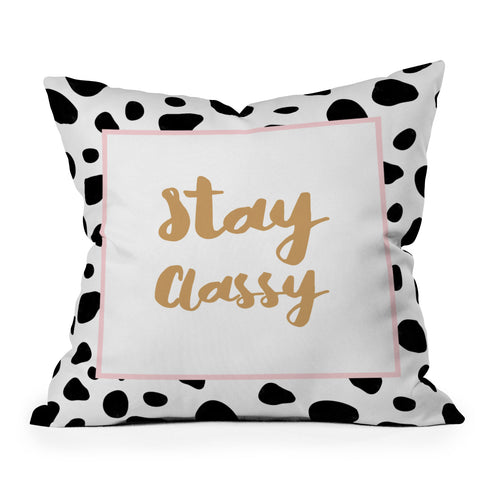 Allyson Johnson Classy Dots Outdoor Throw Pillow