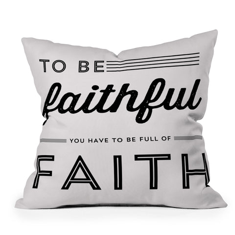 Allyson Johnson Full Of Faith Outdoor Throw Pillow