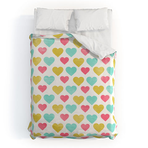 Allyson Johnson I Love You With All My Heart Duvet Cover