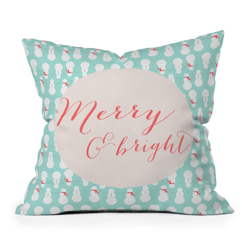 Allyson Johnson Merry And Bright Outdoor Throw Pillow