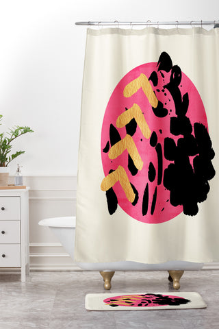 Allyson Johnson Mixed Emotions Shower Curtain And Mat
