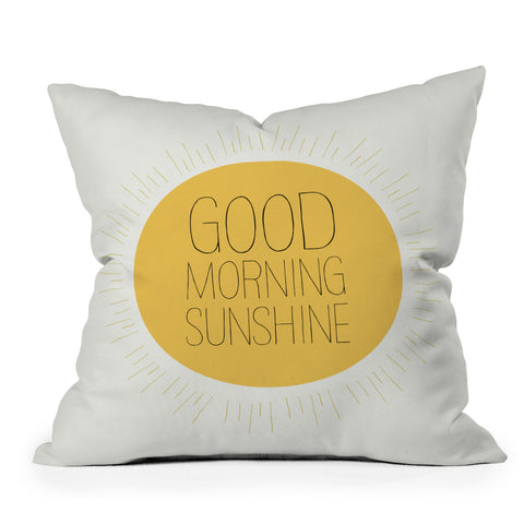 Allyson Johnson Morning Sunshine Outdoor Throw Pillow