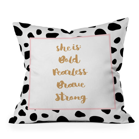 Allyson Johnson She is everything Outdoor Throw Pillow