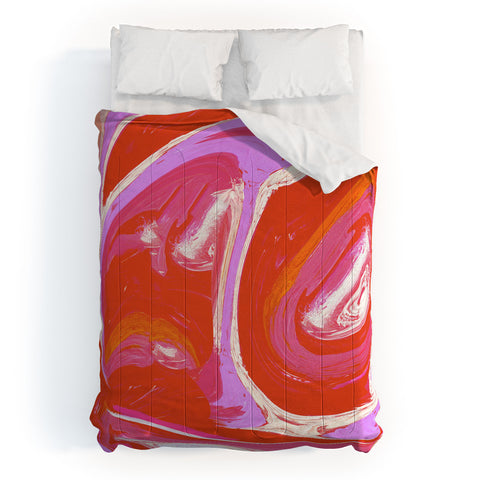 Alyssa Hamilton Art Deja Vu Vibrant Digital Painting Comforter
