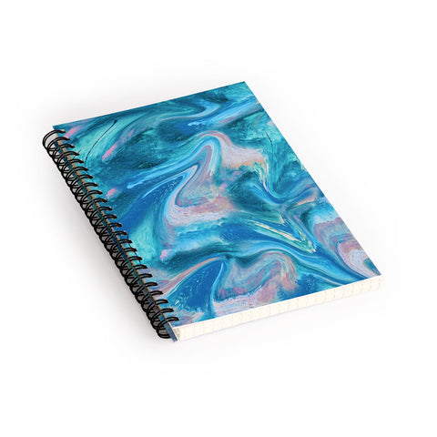 Alyssa Hamilton Art Gemstone 1 a melted abstract watercolor Spiral Notebook