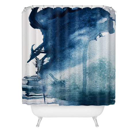 Alyssa Hamilton Art Pacific Grove pretty minimal abstract Shower Curtain