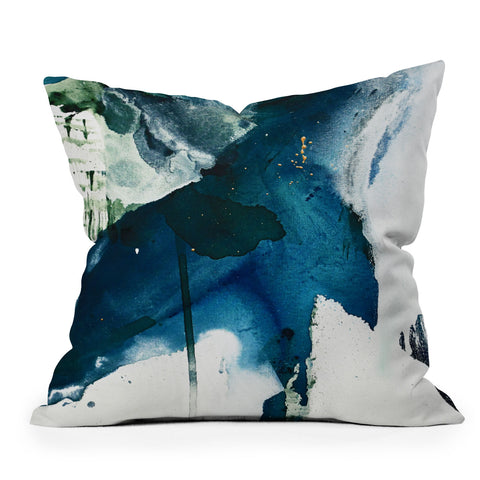 Alyssa Hamilton Art Untamed a minimal abstract Outdoor Throw Pillow