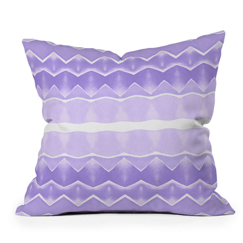 Amy Sia Agadir 3 Pastel Purple Outdoor Throw Pillow