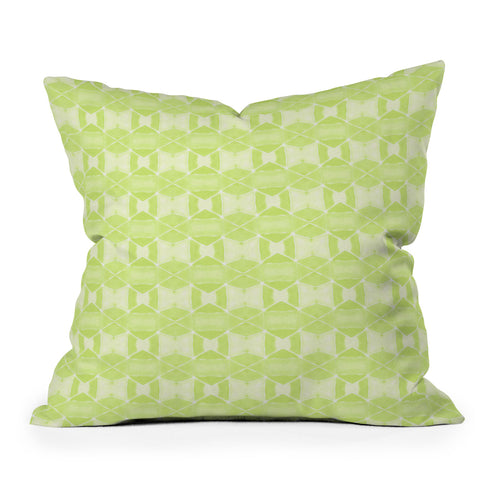 Amy Sia Agadir 4 Lime Outdoor Throw Pillow