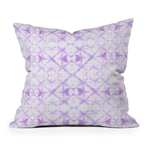 Amy Sia Agadir Pastel Purple Outdoor Throw Pillow