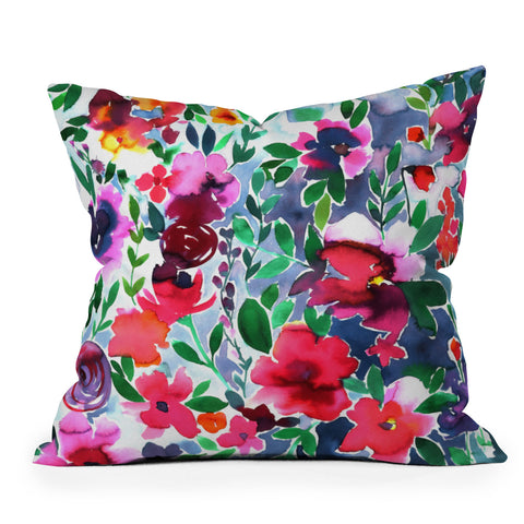 Amy Sia Evie Floral Outdoor Throw Pillow