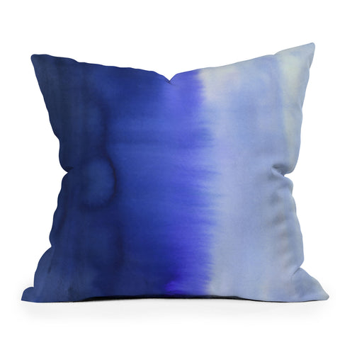 Amy Sia Flood Blue Outdoor Throw Pillow