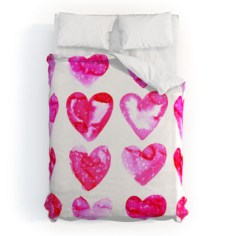 Amy Sia Heart Speckle Duvet Cover