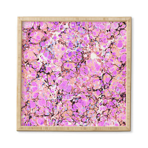 Amy Sia Marble Bubble Lilac Framed Wall Art