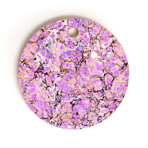 Amy Sia Marble Bubble Lilac Cutting Board Round