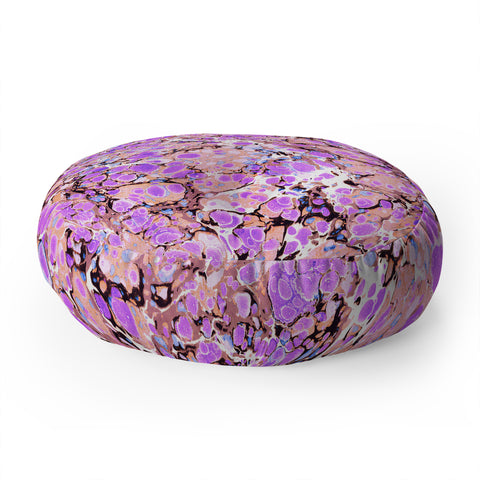 Amy Sia Marble Bubble Lilac Floor Pillow Round