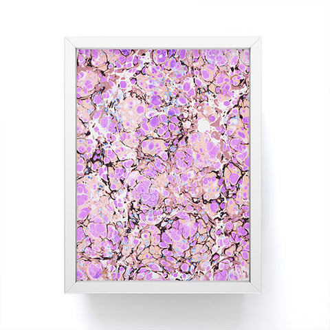 Amy Sia Marble Bubble Lilac Framed Mini Art Print