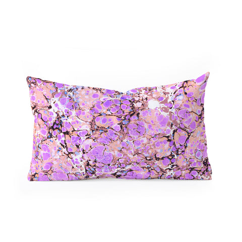 Amy Sia Marble Bubble Lilac Oblong Throw Pillow