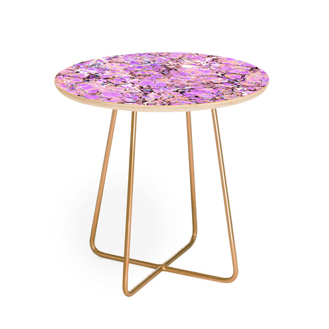 Amy Sia Marble Bubble Lilac Round Side Table