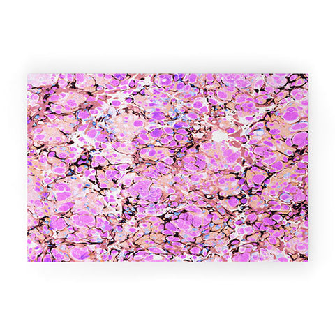 Amy Sia Marble Bubble Lilac Welcome Mat