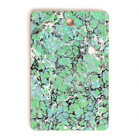 Amy Sia Marble Bubble Mint Cutting Board Rectangle