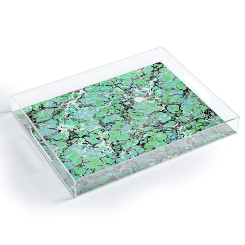 Amy Sia Marble Bubble Mint Acrylic Tray