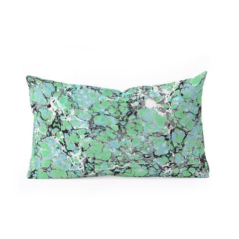 Amy Sia Marble Bubble Mint Oblong Throw Pillow